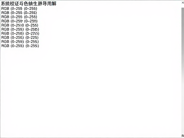 系统级校准与色彩管理配置