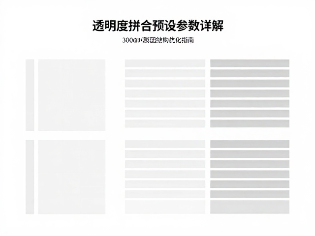 透明度拼合预设参数详解,300dpi高清图像与群组结构优化指南