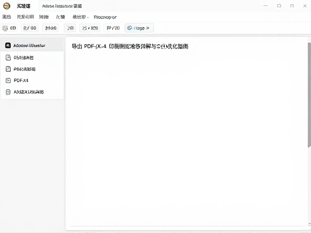Adobe Illustrator 导出 PDF/X-4 印刷标准详解与SEO优化指南