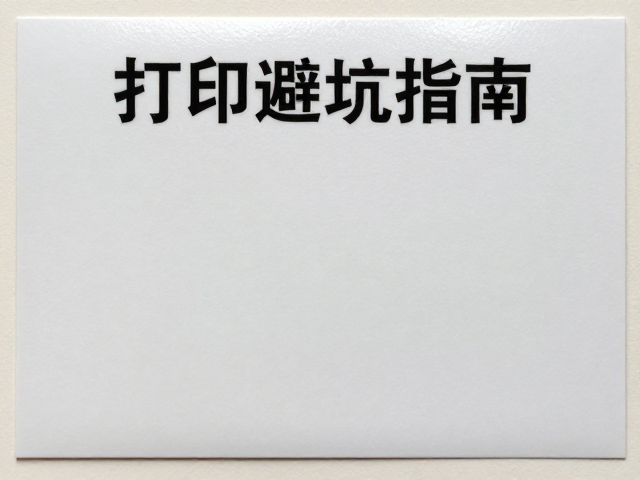 避坑指南:常见印刷瑕疵与解决方案
