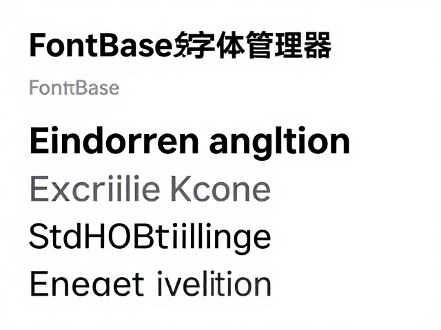 FontBase免费字体管理器,无衬线体使用记录分析与优化指南
