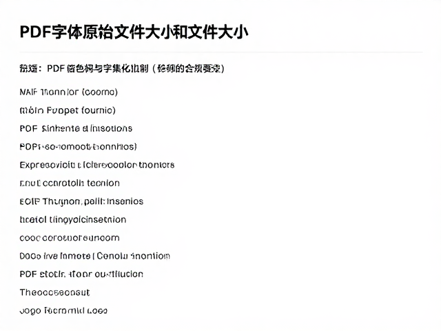字体格式选择与编码优化