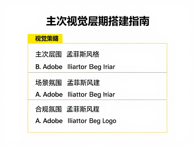 主次视觉层级的逻辑构建策略