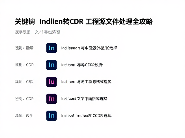 标准化导出流程与中间格式选择
