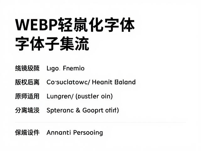 字体子集化:解决版权合规与加载性能的折中方案