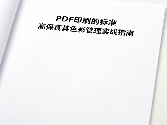 印前检查与成品验收的关键指标