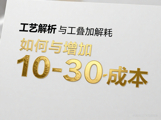 烫金工艺的耗材消耗与工序叠加效应