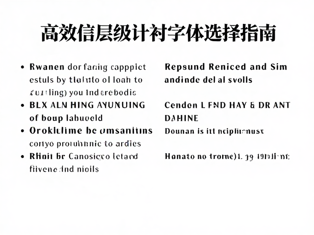 场景适配策略:不同内容版式的字体映射