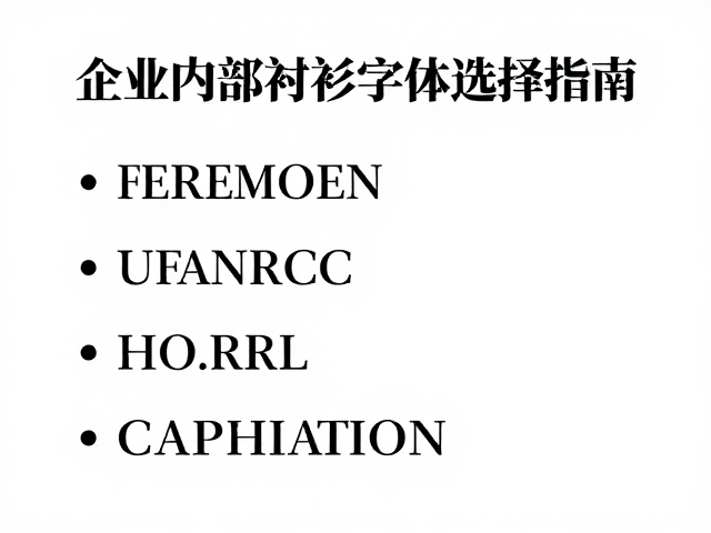 高效信息层级设计，企业内部刊物衬线与非衬字体选择指南