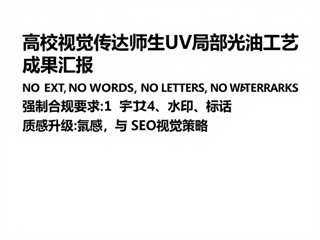 高校视觉传达师生UV局部光油工艺成果汇报,质感升级与SEO视觉策略