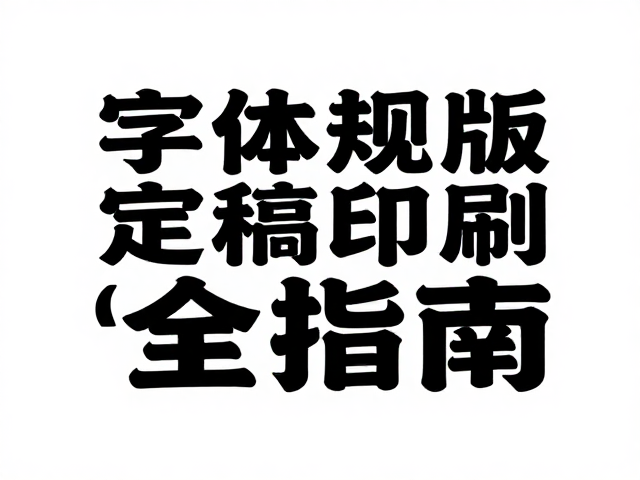 零基础自学设计，字体排版规范与定稿印刷对接全指南