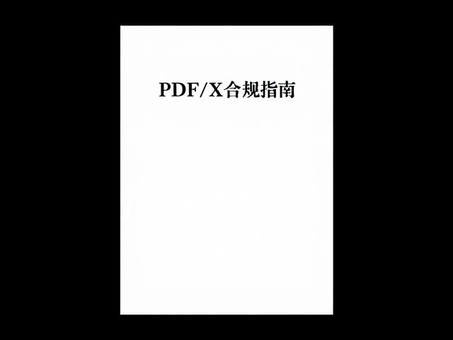 PDF/X格式系列与合规性要求