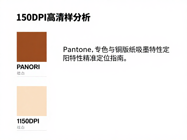 150DPI高清样机,Pantone专色与铜版纸吸墨特性精准定位指南