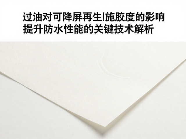 油性助剂的选择与施胶度的量化关联