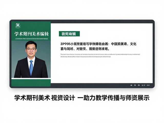 视觉呈现在师资展示与学科建设中的协同作用