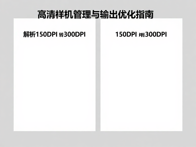 高清样机150DPI转300dpi标准印刷，链接图像管理与输出优化指南