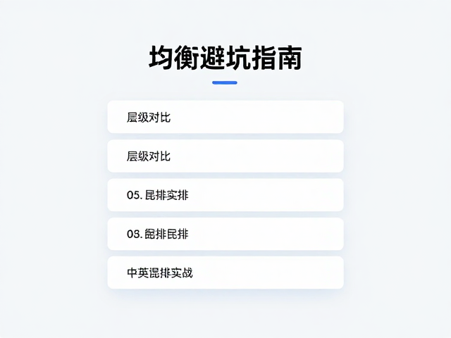 层级对比在信息架构中的实战应用