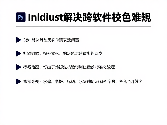 建立视觉校验与输出前标准化流程