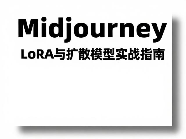 Midjourney画册氛围素材生成，LoRA与扩散模型实战指南
