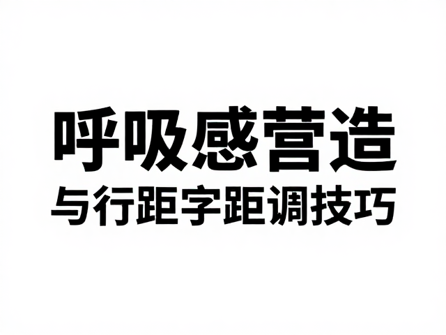 字距调整对版面气质与识别度的塑造