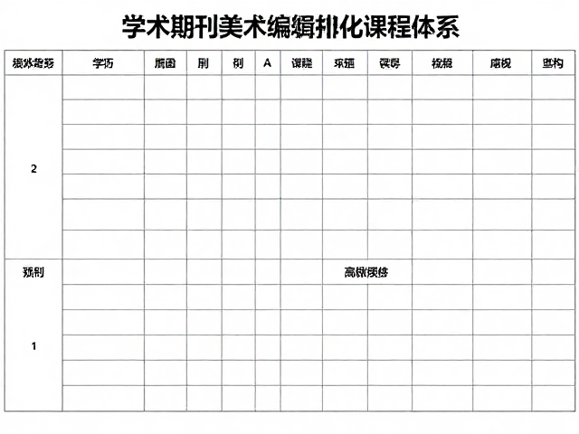 学术期刊美术编辑排版网格化课程体系,构建高效视觉规范指南