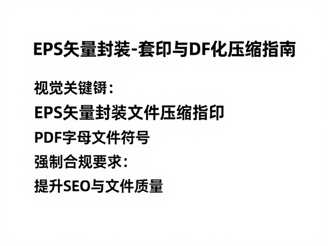 EPS矢量封装文件套印与PDF优化压缩指南，提升SEO与文件质量