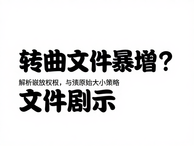 原始文件大小优化与转曲前的预处理策略