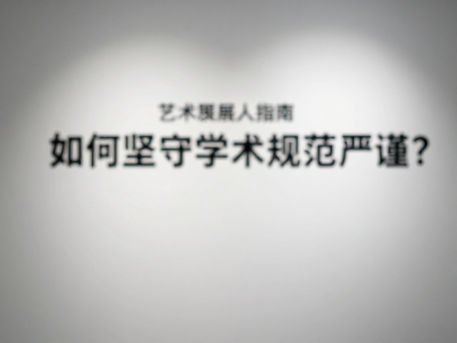 艺术展览策展人指南，字体模糊如何坚守学术规范严谨？