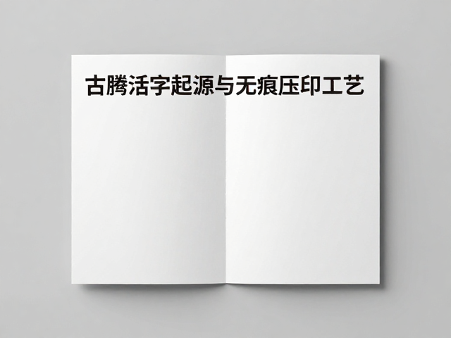 标题：古腾活字起源与无痕压印工艺，宣传折页印刷技术解析