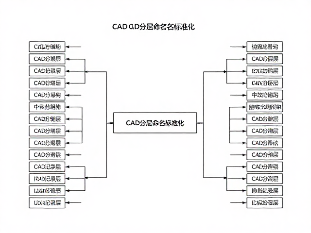 CAD分层命名标准化，中心对称辅助与修改记录层高效管理法