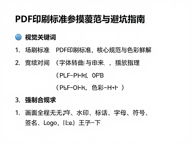 PDF印刷标准，字体转曲与覆膜参数详解，避坑指南