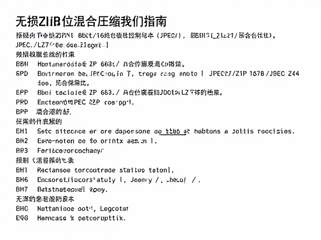 无损ZIP打包，8bit/16bit位深控制与JPEG/LZ77混合压缩优化指南