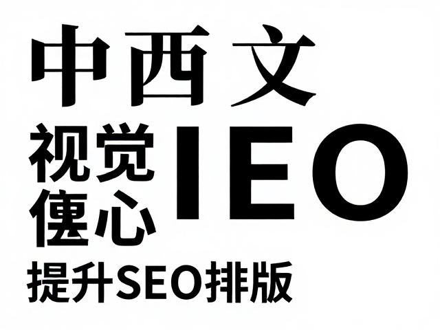 中西文混排视觉重心技巧，用视觉权重抓注意力，提升SEO排版