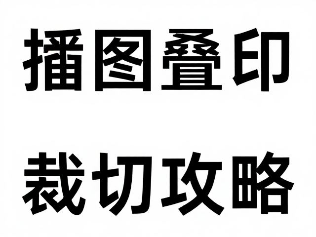 裁切标记的准确性与叠印设置规范