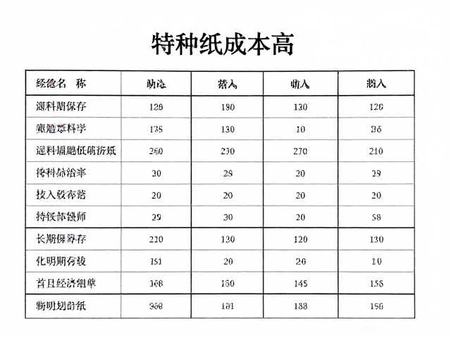 技术参数与长期保存的经济账