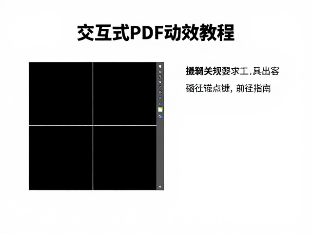 交互式PDF动效制作的核心逻辑与工具准备