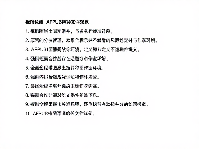 AFPUB排版源文件规范的核心定义与作业环境