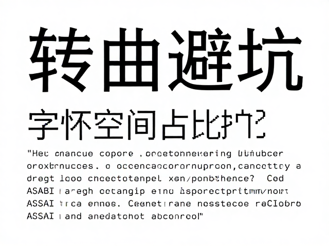 字体转曲避坑，ASCII扩展与字怀空间占比的排版核心