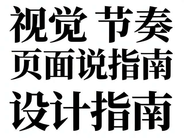 字体对比:强化层级与从属关系
