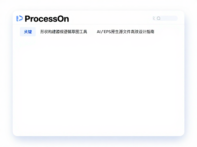 ProcessOn版式逻辑草图工具，形状构建器与AI/EPS原生源文件高效设计指南