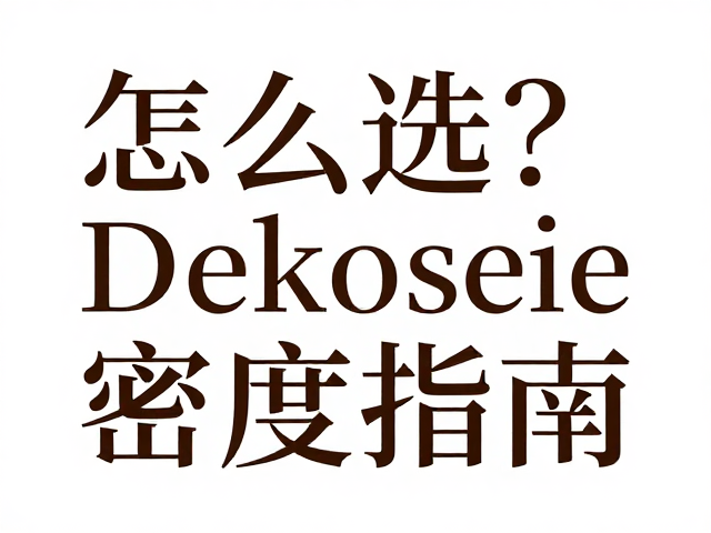 场景匹配:字体与密度的协同策略