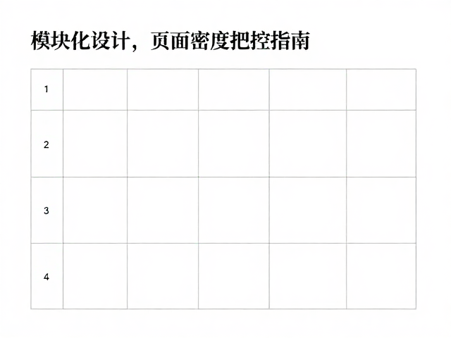 模块化布局:建立网格系统的秩序感
