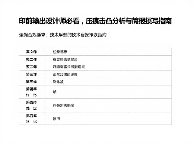 设计文件中的技术参数规范