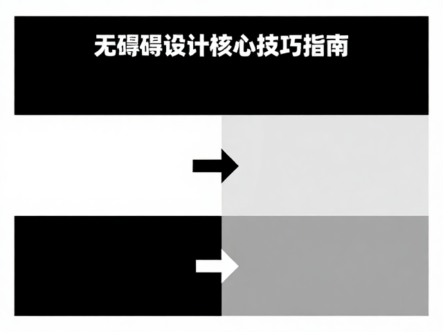 黑白灰关系与视觉重心，无障碍设计核心技巧指南