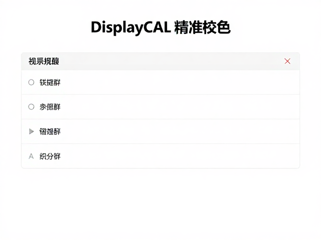 DisplayCAL 关键参数设置与操作流程