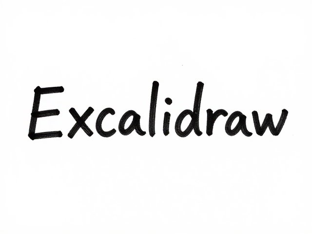 Excalidraw简易版手绘,字形轮廓化与锚点平滑优化技巧