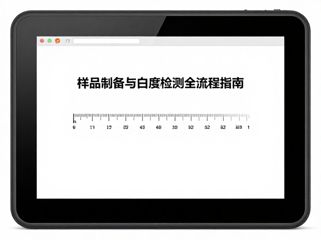 电子比例尺尺寸测算软件,样品制备与白度检测全流程指南