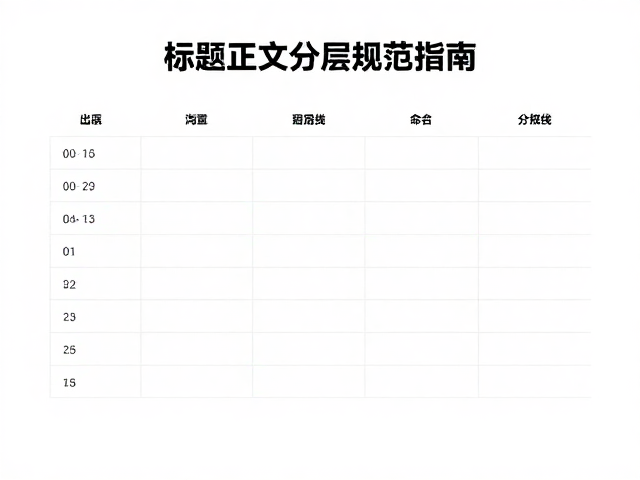 标题与正文分层:构建清晰的信息层级