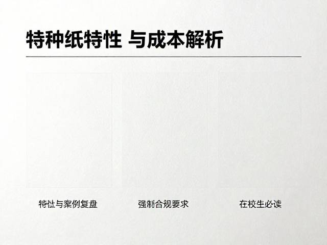 特种纸特性与成本解析，设计社区案例复盘，在校生必读
