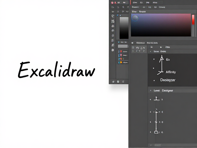 Excalidraw简易手绘与Affinity Designer钢笔锚点编辑对比